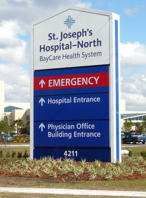Hospital signage