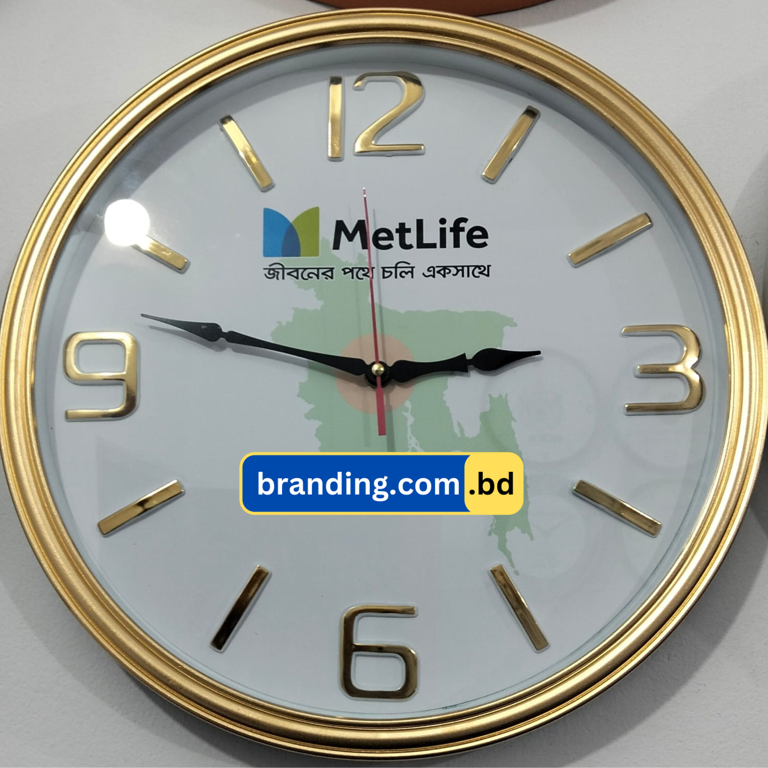 Custom Wall clock branding